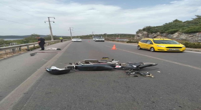 Bodrumda trafik kazası: 1 yaralı