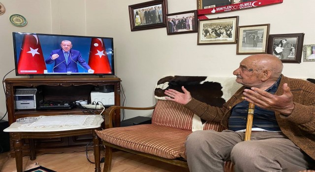 Boraltan Köprüsü faciasının 100 yaşındaki tanığı Bekir Doğandan Cumhurbaşkanı Erdoğana destek