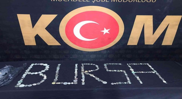 Bursada 710 adet Bizans dönemine ait sikke ele geçirildi