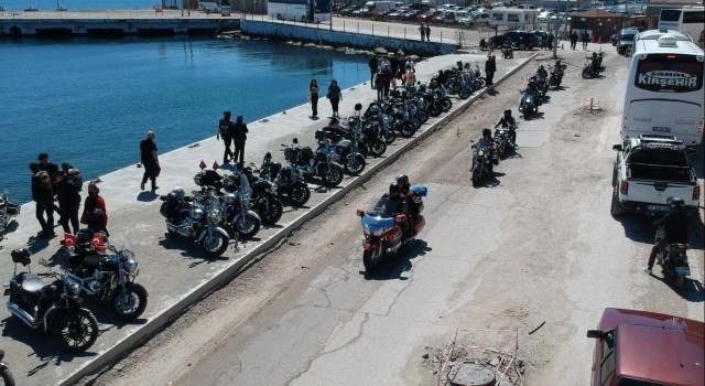 Büyük Anadolu Sürüşünde motorseverler Sinopta