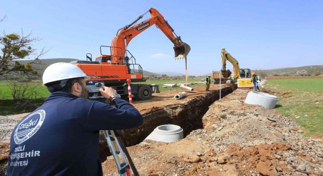 Büyükşehir DESKİden Tavas Çağırganda altyapı atağı
