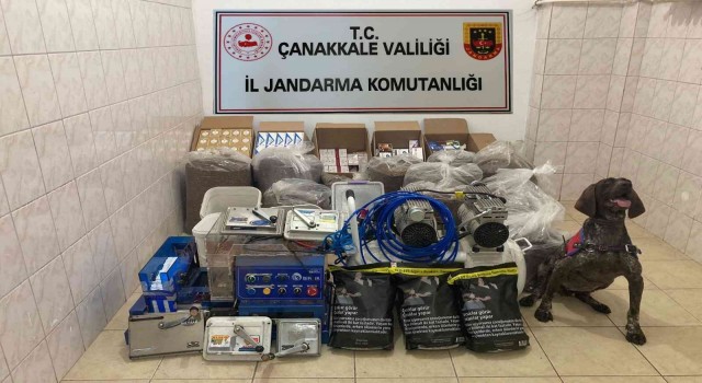 Çanakkalede kaçak sigara operasyonu