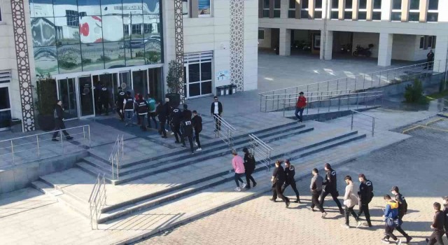 Çanakkalede uyuşturucu operasyonunda 23 tutuklama