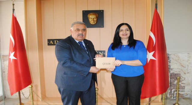 ÇESOB Başkanı Recep Gür mazbatasını aldı