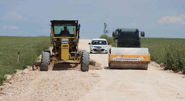 Ceylanpınarda yeni yol çalışması