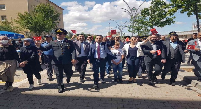 Çınarda görkemli gençlik yürüyüşü