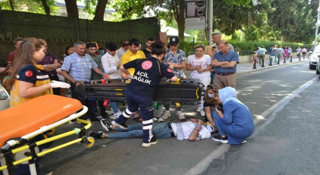 Çorluda trafik kazası: 1 yaralı