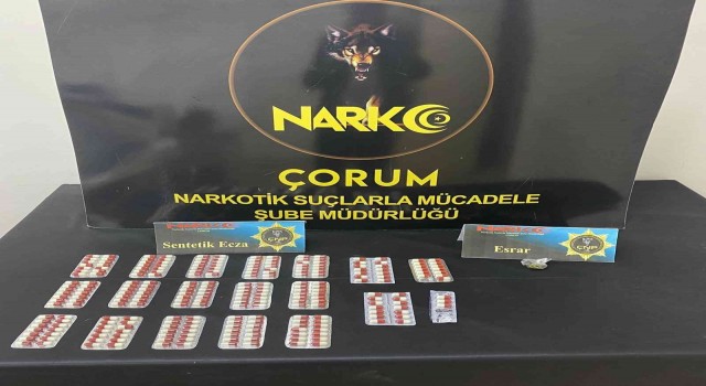 Çorum polisinden uyuşturucu operasyonu