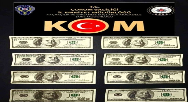 Çorumda sahte para operasyonu