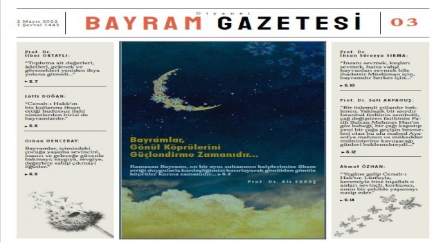 Diyanet Bayram Gazetesi üçüncü sayısıyla okurlarıyla buluştu