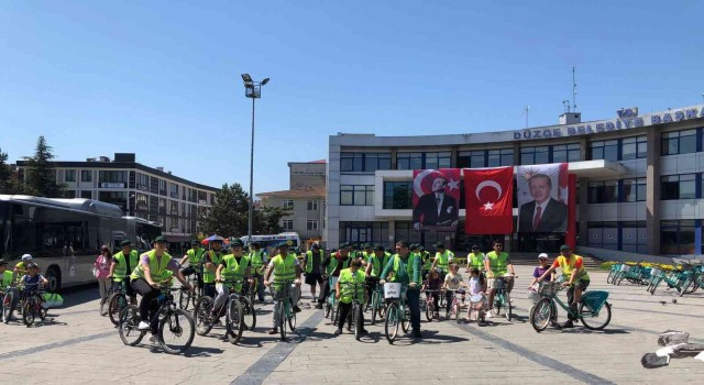 Düzcede pedallar bağımlılıktan uzak nesiller için döndü