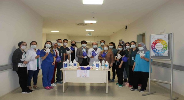 El hijyenine dikkat çekmek için stant kuruldu