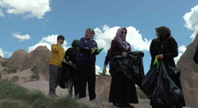 Engelliler ‘Daha temiz bir Kapadokya için çöp topladı