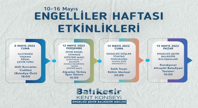 Engelliler Haftası etkinlikleri başlıyor