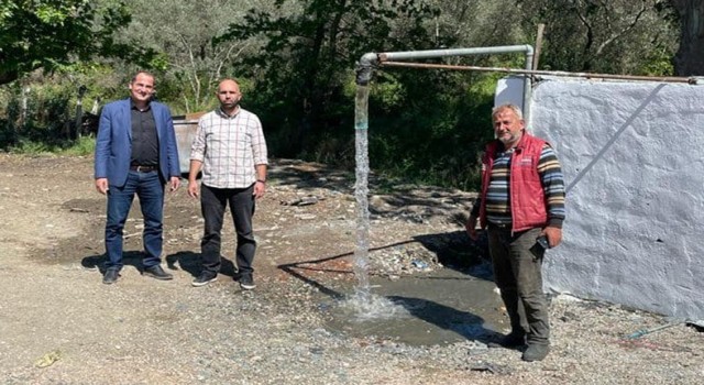 Erdekte tarımda kullanılan su hatları onarıldı