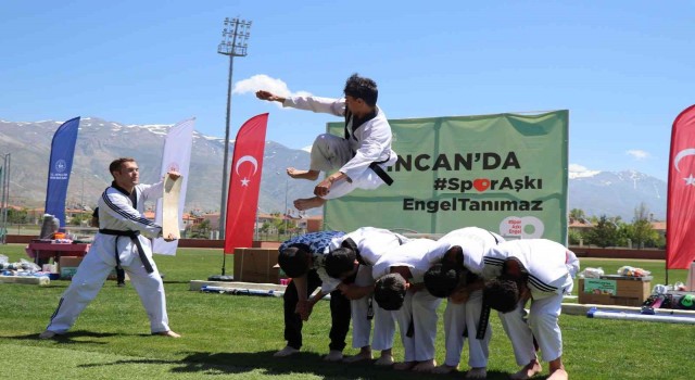 Erzincanda “spor aşkı engel tanımaz”