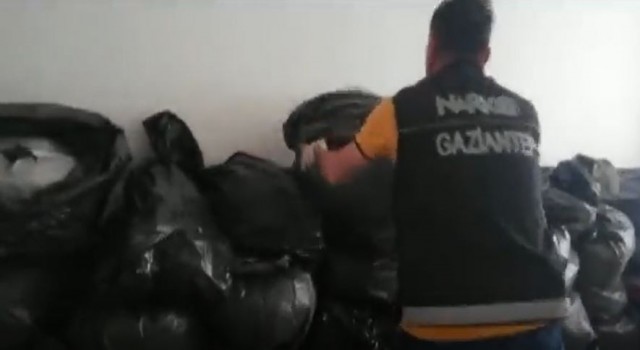 Gaziantepte 200 kilo esrar ele geçirildi