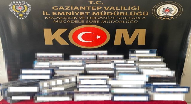 Gaziantepte 5 bin 340 paket kaçak sigara ele geçirildi