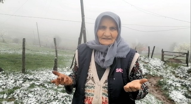 Giresun yaylalarında Mayısta kar sürprizi