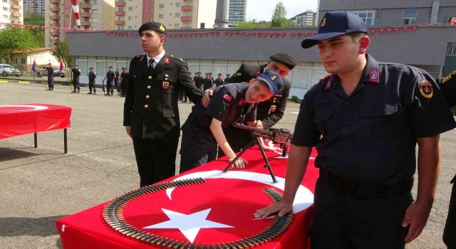 Giresunda engelli gençlerin askerlik sevinci