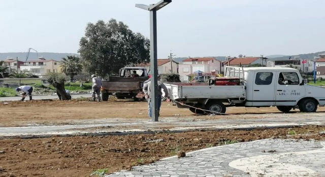 Gömeçte yaz sezonuna hazırlık çalışmaları hızla devam ediyor