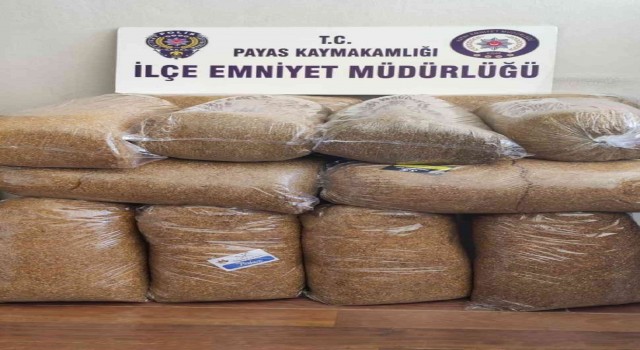 Hatayda 80 kilo kıyılmış tütün ele geçirildi