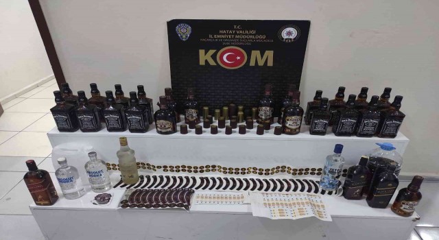 Hatayda kaçak içki operasyonu