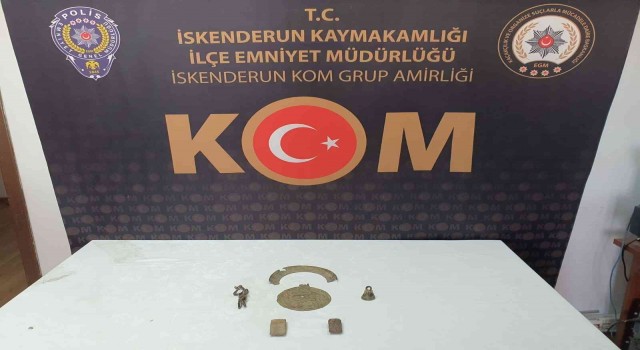 Hatayda Roma dönemine ait tarihi eser ele geçirildi