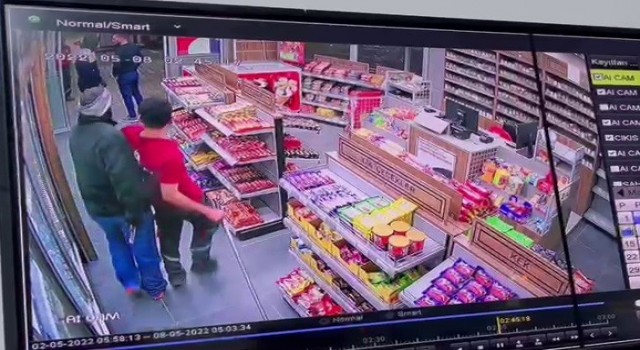 Hatayda silahlı gasp kamerada