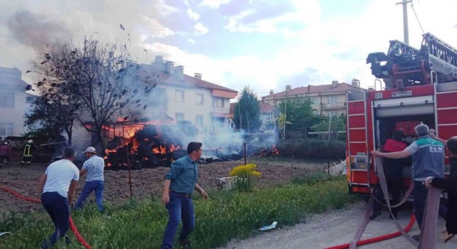 Hisarcıkta korkutan yangın