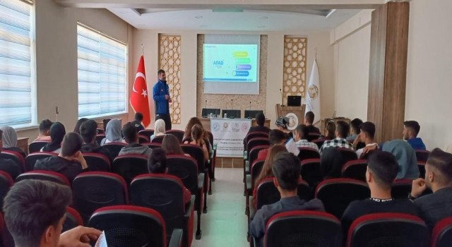 Huğlu MYOda afet farkındalık eğitimi