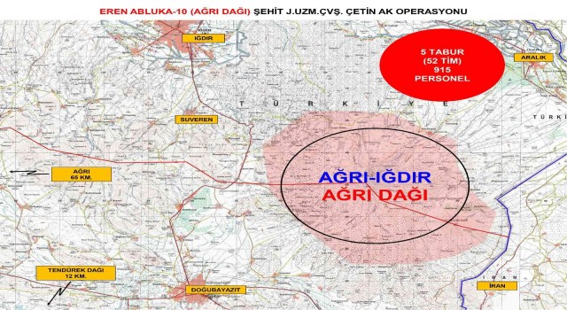 İçişleri Bakanlığı: “Eren Abluka-10 Ağrı Dağı operasyonu başlatıldı”