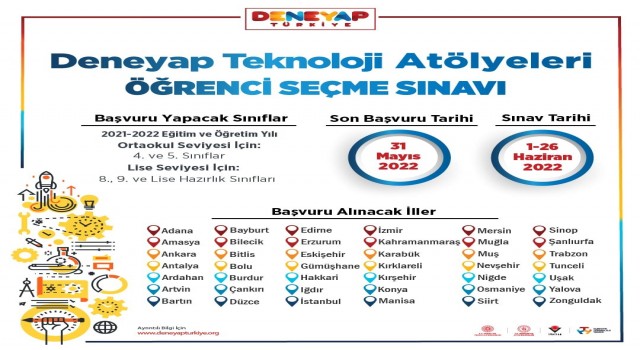 Iğdırda Deneyap Atölyesi başvuruları başladı