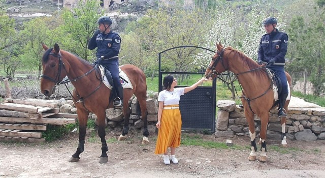Ihlara Vadisinin güvenliği Atlı Jandarma Timinde