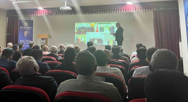 İhlas Vakfı Mütevelli Heyet Başkanı Aydın, Kastamonuda İhlas Vakfının faaliyetlerini anlattı