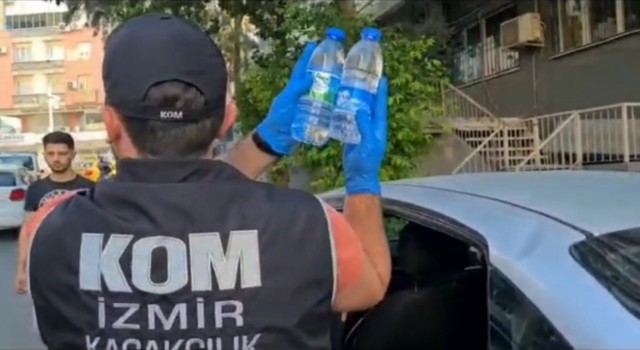 İzmirde sahte etil alkol ve içki kaçakçılarına operasyon