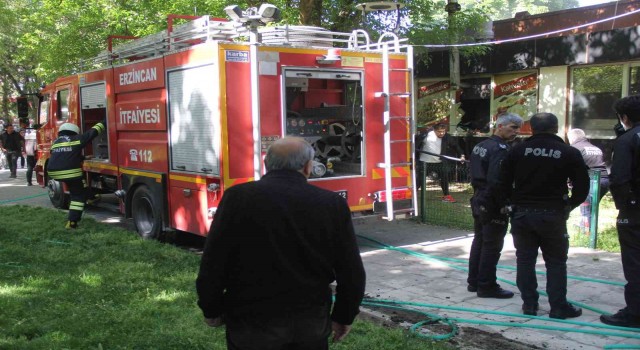 Kafenin mutfağında çıkan yangın büyümeden söndürüldü