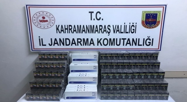 Kahramanmaraşta 132 karton kaçak sigara ele geçirildi