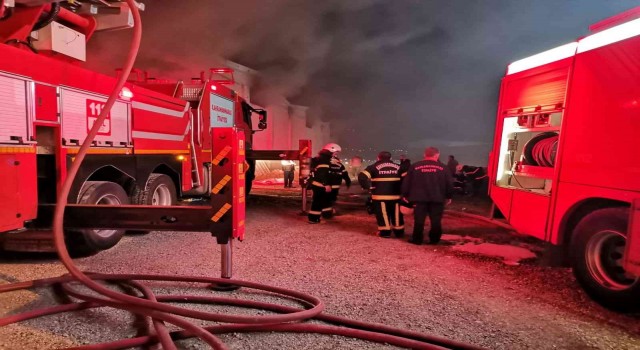 Kahramanmaraşta fabrika yangını