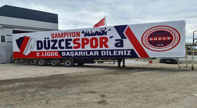 Kamyonculardan Düzcespora destek