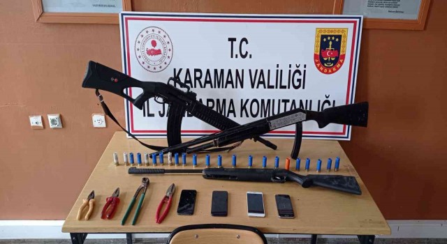 Karamanda kablo hırsızlığı şüphelisi tutuklandı