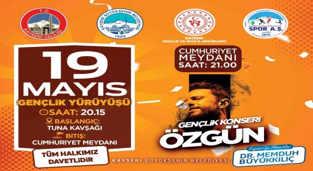 Kayseri Büyükşehir 19 Mayısa coşkuyla kutlayacak