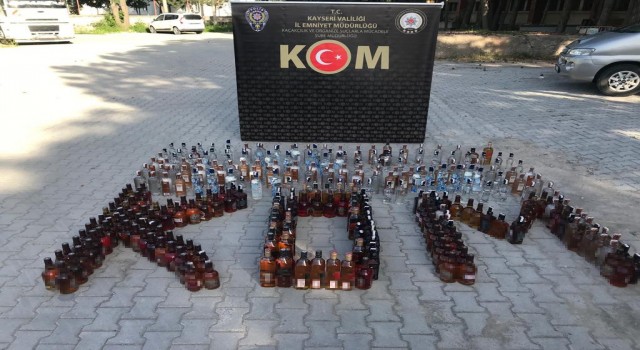Kayseride sahte alkol operasyonu: 2 gözaltı