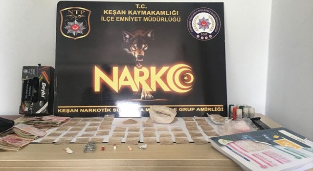 Keşanda uyuşturucu operasyonunda 1 tutuklama