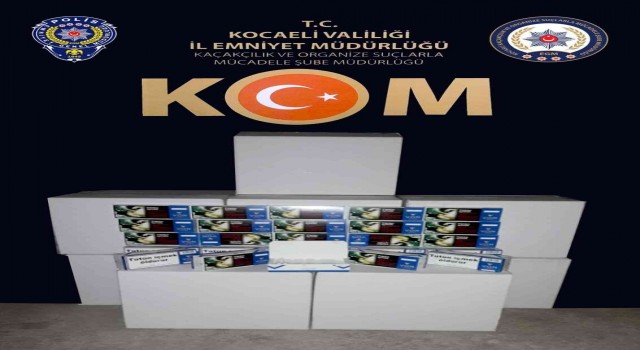 Kocaelide 150 bin adet kaçak makaron ele geçirildi