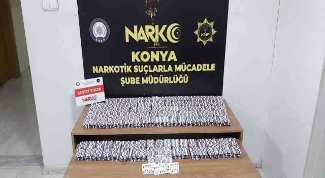 Konyada polisten kaçan şüpheli araçtan uyuşturucu çıktı
