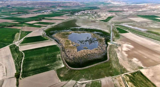 Koruma altındaki göl son görüntüsü ile şaşırttı