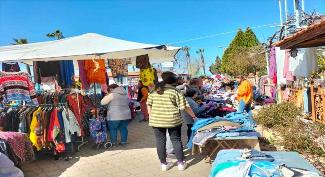 Köyceğizde ikinci el pazarına yoğun ilgi