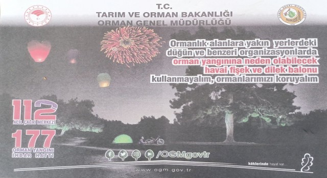 Köyceğizde orman yangınlarına broşürlü uyarı