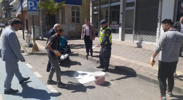 Kozcağızda engelli araç parkına çözüm